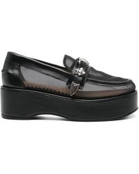 Toga - 55Mm Leather Heeled Loafers - Lyst