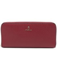 Furla - Portefeuille En Cuir Grainé - Lyst