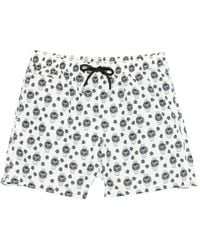 MC2 Saint Barth - Patterned Drawstring Swim Shorts - Lyst