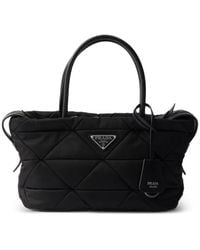 Prada - Padded Re-Nylon Medium Tote Bag - Lyst
