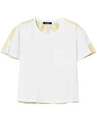Twinset - T-Shirt À Empiècement À Motifs - Lyst