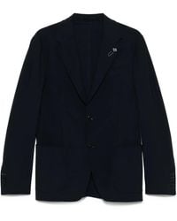 Lardini - Chaqueta con bolsillos de parche - Lyst
