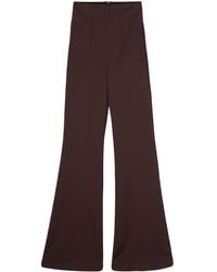 Sportmax - High-waisted Flared Trousers - Lyst