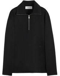 Lanvin - Logo-Print Sweatshirt - Lyst