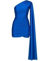 ROOM76 - One-Shoulder Draped Mini Dress - Lyst