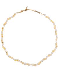 Anni Lu - Perlenkette Mit Blumenmotiv - Lyst