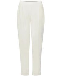 Betty Barclay - Elasticated-Waistband Turned-Up-Cuffs Trousers - Lyst