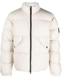 Stone Island - Compass-motif Down-feather Padded Jacket - Lyst