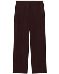 Another Tomorrow - Graphic-Stitch Trousers - Lyst