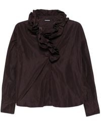 Susanne Bommer - Ruffled-Collar Shirt - Lyst
