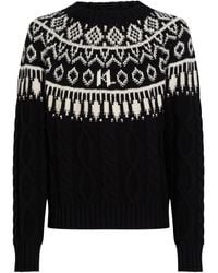 Karl Lagerfeld - Jersey con motivo en intarsia - Lyst