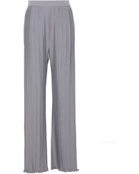 Lanvin - High-Waisted Straight Leg Trousers - Lyst