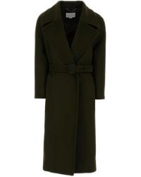 Stella McCartney - Wollen Jas Met Ceintuur - Lyst