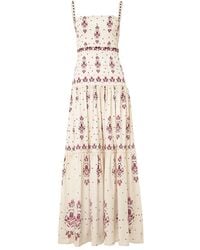 Agua Bendita - Vestido largo Lima con estampado floral - Lyst