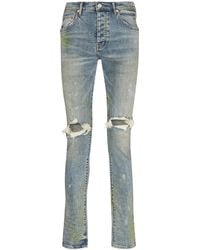 Purple Brand - Distressed-Finish Slim-Fit Jeans - Lyst