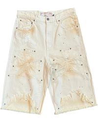 SEKRIT - Chopper Cross-Patch Shorts - Lyst