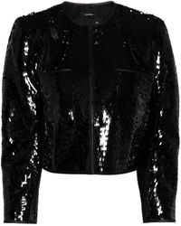 R13 - Sequinned Cropped Jacket - Lyst