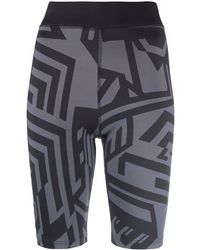 McQ - Stretch-Design Abstract Print Shorts - Lyst