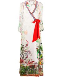 Camilla Zijden Jurk - Wit