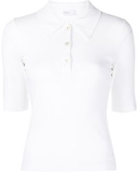 Rosetta Getty - Short-sleeve Cotton Polo Shirt - Lyst