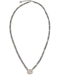 Roberto Cavalli - Monogram Double-Chain Necklace - Lyst
