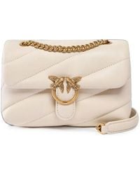 Pinko - Grand Sac Porté Épaule Matelassé Baby Love À Boucle - Lyst