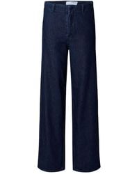 SELECTED - High Waisted Jeans - Lyst