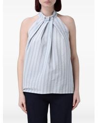 Tela - Striped Halterneck Top - Lyst