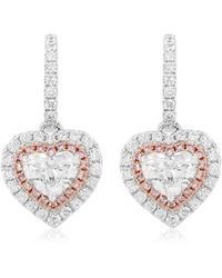 HYT Jewelry - 18Kt Diamond Drop Earrings - Lyst