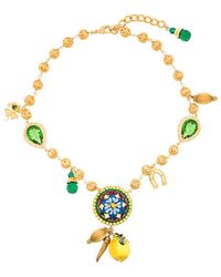 Dolce & Gabbana Collana 'Majolica' - Metallizzato