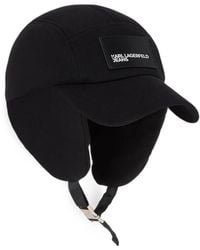 KARL LAGERFELD - Logo-Patch Hat - Lyst