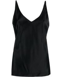 Dorothee Schumacher - V-Neck Stretch-Silk Top - Lyst