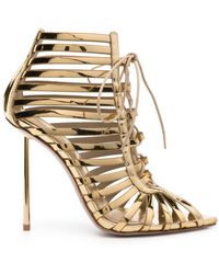Le Silla - Cage 120mm Patent-leather Sandals - Lyst
