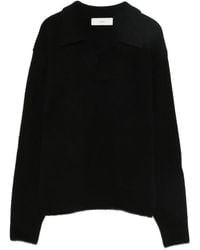 DUNST - V-Neck Polo-Collar Sweater - Lyst