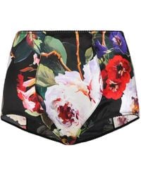 Dolce & Gabbana - Floral-Print Silk Blend Briefs - Lyst