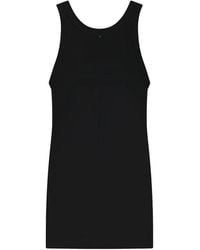 TOTEME - Curved Satin Tank Top - Lyst