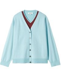 Enfold - Layered-Detail Button-Up Cardigan - Lyst