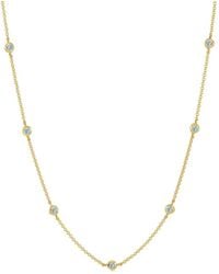 Dower & Hall - 18K Vermeil Aquamarine Dewdrop-Pendant Necklace - Lyst