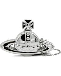 Vivienne Westwood - Orb Metallic-Finish Clutch Bag - Lyst
