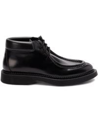Saint Laurent - Arno Lace Up Enkellaarzen - Lyst