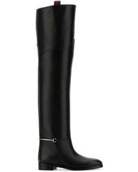Gucci - Clive Leather Over-The-Knee Boots - Lyst