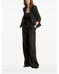 Ralph Lauren - Chalk-Stripe Linen Strapless Top - Lyst