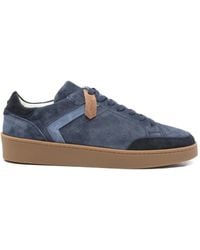 Canali - Suede Panelled Sneakers - Lyst
