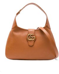 Gucci - Aphrodite Embellished Leather Shoulder Bag - Lyst