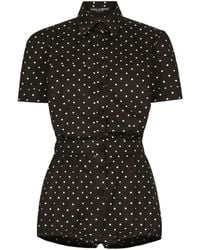 Dolce & Gabbana - Playsuit Mit Polka Dots - Lyst