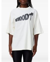 Palm Angels - Logo-Print Oversized T-Shirt - Lyst
