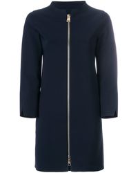 Herno Manteau mi-long à col montant - Bleu