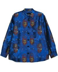 LABRUM LONDON - Patterned Jacquard Dress Shirt - Lyst