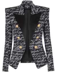 Balmain - Love Letter Tailored Jacket - Lyst