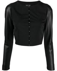 Del Core - Cut-out Cropped Jacket - Lyst